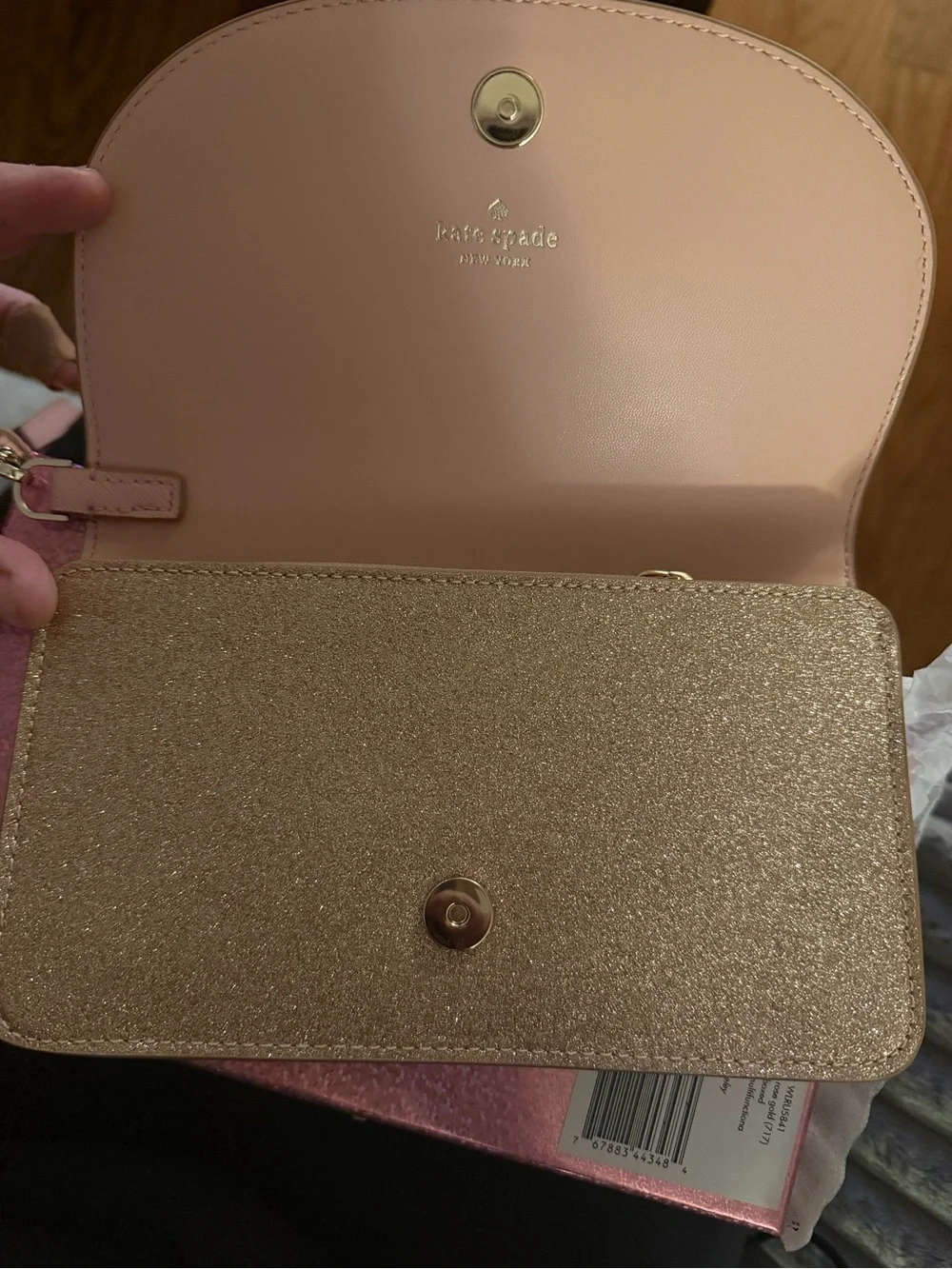 Kate Spade Metallic Gold Clutch